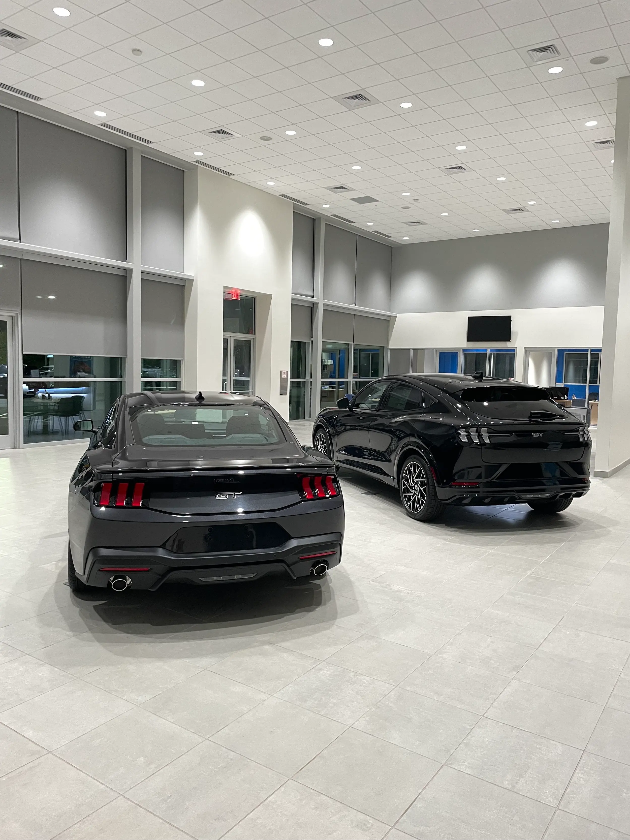 Dealership showroom and bay